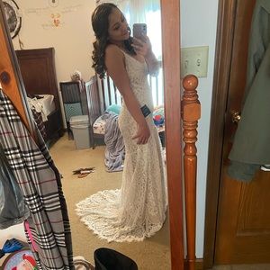 Lulus lace white dress